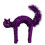 Smart Garden Products 42cm Standing Scaredy Cat Halloween Decoration in Purple 8