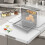 Microwave Stand Sliding Tray Pull 50KG Organizer Stable 12