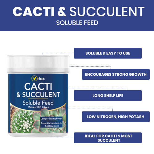 Vitax Vitax Cacti Succulent Feed Soluble Fertiliser 200g 1