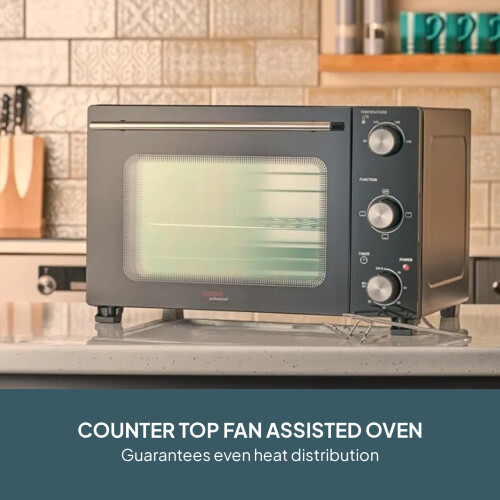 Cooks Professional Cooks Professional 28L Mini Oven | Black / Silver 1