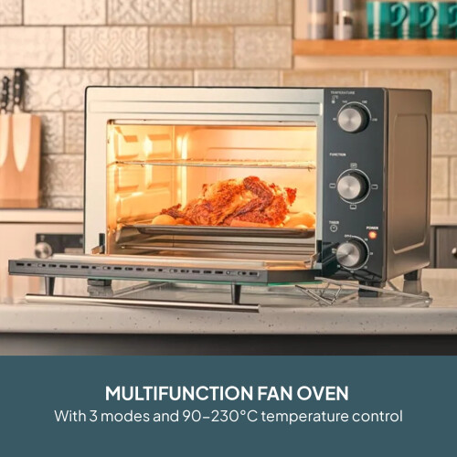 Cooks Professional Cooks Professional 28L Mini Oven | Black / Silver 2