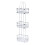 LIVIVO 3 Tier Floor Standing Oval Chrome Bathroom Caddy 1