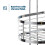 LIVIVO 3 Tier Floor Standing Oval Chrome Bathroom Caddy 5