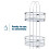 LIVIVO 3 Tier Floor Standing Oval Chrome Bathroom Caddy 7
