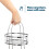 LIVIVO 3 Tier Floor Standing Oval Chrome Bathroom Caddy 8