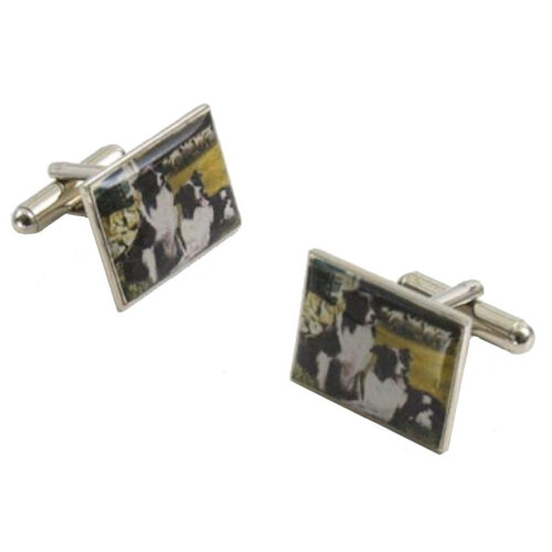 Border Fine Arts Studio Collection Cufflinks - Border Collie Dogs