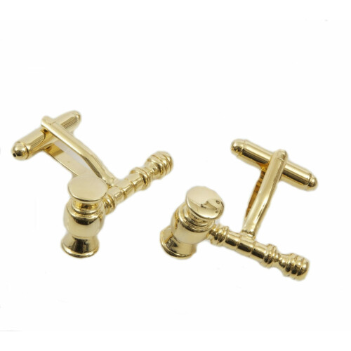 Auctioneer Judge Gavel Cufflinks