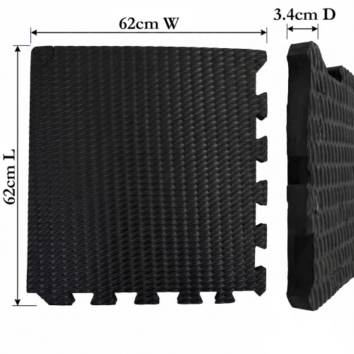 EVA Stable Mats 62x62cm 34mm Interlocking Horse Mat 2