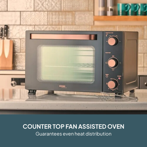 Cooks Professional Cooks Professional 28L Mini Oven | Black / Copper 1