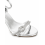 (38, Silver) Ankle Strap Heels with Bow Size 33-43 6