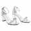 (36, Silver) Ankle Strap Heels with Bow Size 33-43 8