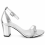 (43, Silver) Ankle Strap Heels with Bow Size 33-43 2