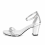 (34, Silver) Ankle Strap Heels with Bow Size 33-43 8