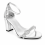 (35, Silver) Ankle Strap Heels with Bow Size 33-43 4