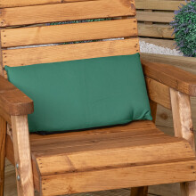 52 x 20cm Back Cushion for Single Wooden Garden Chair in Green