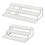 3 Tier Spice Rack Organiser White Grey 1