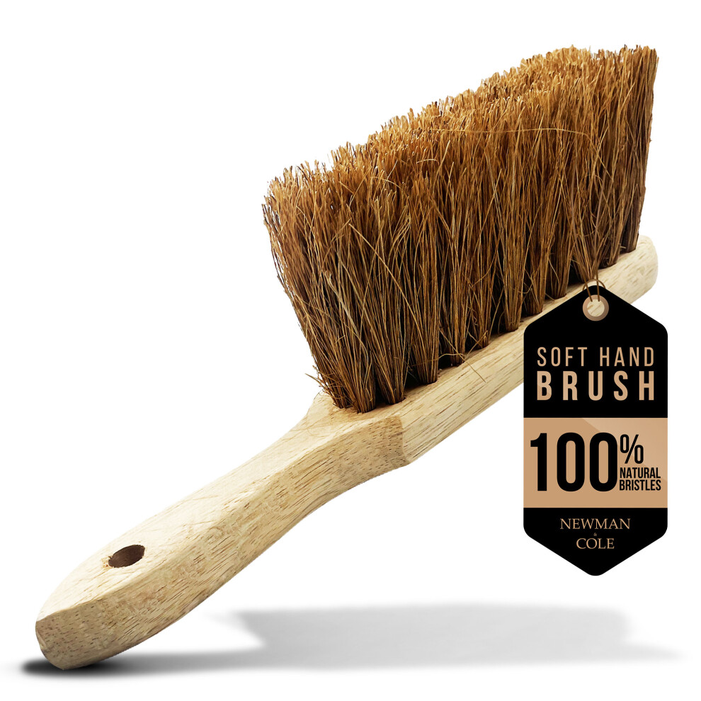 The Dustpan And Brush Store Soft Coco Hand Brush Natural Wooden Hand Broom - Brown - Image 5
