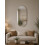 Frameless Oval Wall Mirror Glass Round Edge 40x70Cm 1