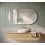 Frameless Oval Wall Mirror Glass Round Edge 40x70Cm 2