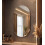 Frameless Oval Wall Mirror Glass Round Edge 40x70Cm 3