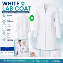 ATEK Lab Coat Doctor Scientist Medical Cosplay Unisex