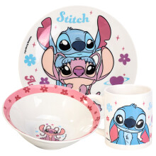 Disney Stitch Ceramic Breakfast Set for Kids