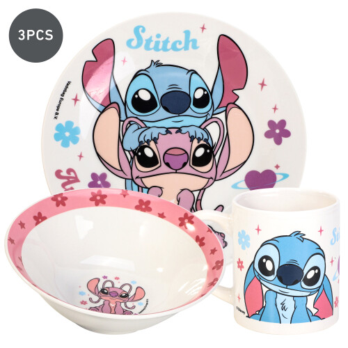 Disney Disney Stitch Ceramic Breakfast Set for Kids 2