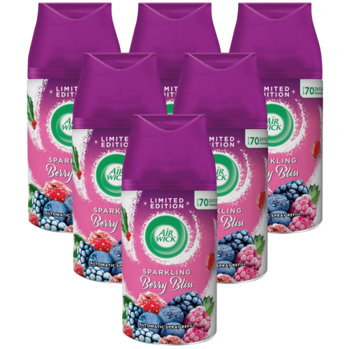 Air Wick 6 x Air Wick Freshmatic Automatic Spray Refill 250ml - Sparkling Berry Bliss