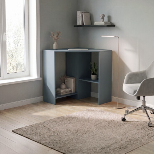 Home Discount (Grey) Hetton Corner Computer Desk PC Office Study Table 2