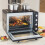Cooks Professional Cooks Professional 48L Mini Oven with 2 Ceramic Hobs | Black / Silver 7