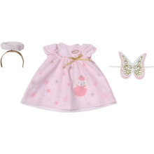 Baby Annabell Christmas Outfit for 43 cm Dolls | Dress, wings, headband, fits 43 cm dolls