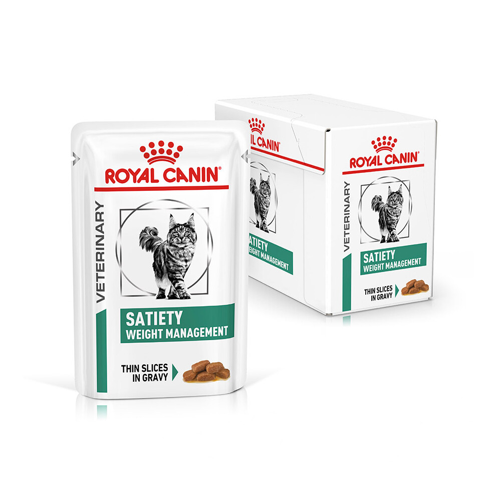 Royal Canin Veterinary Diet Satiety Weight Management Cat Food In Gravy 48X85g - 1003207 - Image 2