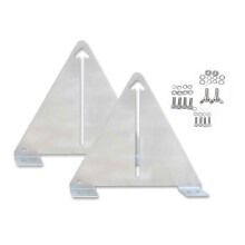 ( 220mm high, 250-300w panels) Narrow Boat Solar Panel Tilting Flip Mounting Brackets Stainless Steel Motorhome