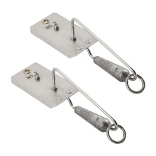 2 Pcs Fishing Planer Stainless Steel Planer Board for Trolling Fishing Wire Paravanes for Boats with Down Riggers B