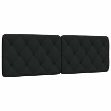 vidaXL Kopfteil-Kissen Schwarz 160 cm Stoff