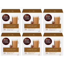 Nescafe Dolce Gusto Coffee Pods 6 Boxes (96 drinks), Cafe Au Lait