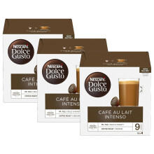 Nescafe Dolce Gusto Coffee Pods 3x Boxes /24 Caps Cafe Au Lait Intenso