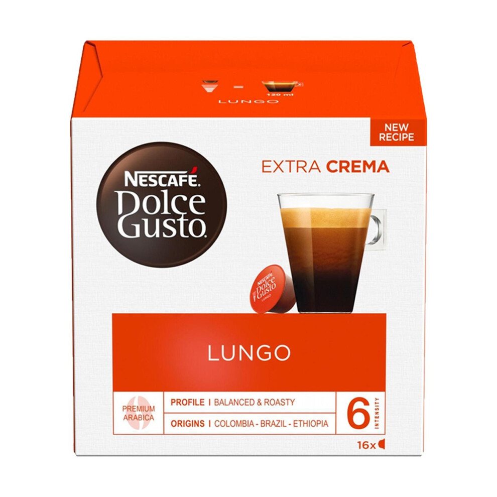 Nescafe Dolce Gusto Lungo Coffee 16 Capsules Pack 3 - 12562075 30400NE - Image 3
