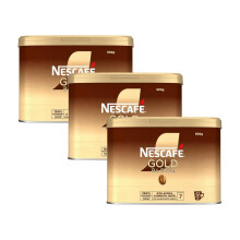 Nescafe Gold Blend Instant Coffee 500g Tin (Pack of 3) - Smooth Rich Taste