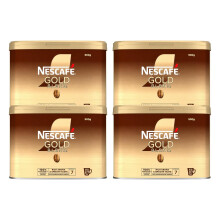 Nescafe Gold Blend Instant Coffee 500g Tin (Pack of 4) - Smooth Rich Taste