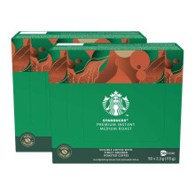 Starbucks Medium Roast Instant Coffee Sachets 50 Pack (Pack of 2) - Smooth Rich Blend