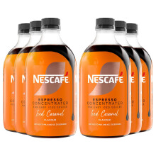 Nescafe Iced Coffee Espresso Concentrated Caramel Flavour 500ml (Pack of 6) - 16 Servings Each