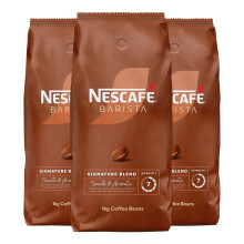 Nescafe Barista Signature Blend Coffee Beans 1kg (Pack of 3) - Smooth & Aromatic