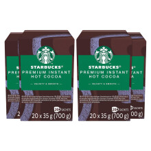 STARBUCKS Instant Hot Chocolate 20 Sachets 35g (Pack of 4) - Premium Chocolate Drink