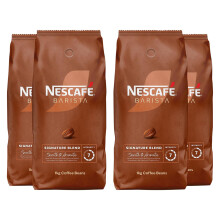 Nescafe Barista Signature Blend Coffee Beans 1kg (Pack of 4) - Smooth & Aromatic