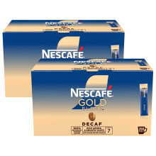 Nescafe Gold Blend Decaff Instant Coffee 200 Sachets (Pack of 2) - Premium Decaffeinated Single-Serve