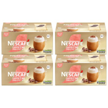 Nescafe Gold Instant Coffee Sachets 50 Unsweetened Cappuccino (Pack of 4)