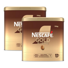 Nescafe Gold Blend Instant Coffee Granules 750g Tin (Pack of 2) - Premium Smooth Blend