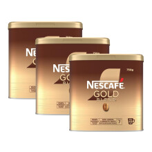 Nescafe Gold Blend Instant Coffee Granules 750g Tin (Pack of 3) - Premium Smooth Blend