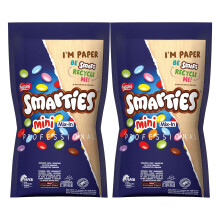 Nestle Smarties Mix-In 500g (Pack of 2) - Colourful Mini Chocolate Sweets